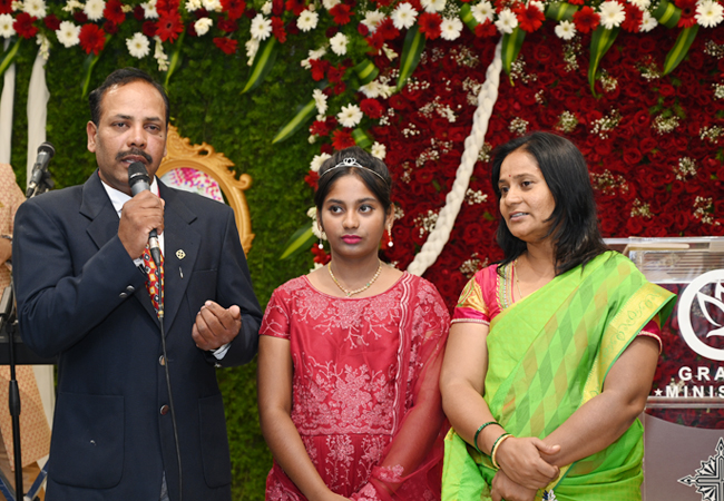 Bro Andrew Richard celebrates his 60th Birthday with grandneur amidst a large number of devotees here on Sunday, 16th, 2023, at Grace Ministry Prayer Centre Budigere in Bangalore with a myriad of wishes.